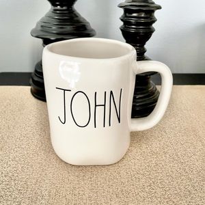 🆕Rae Dunn Ceramic JOHN Mug